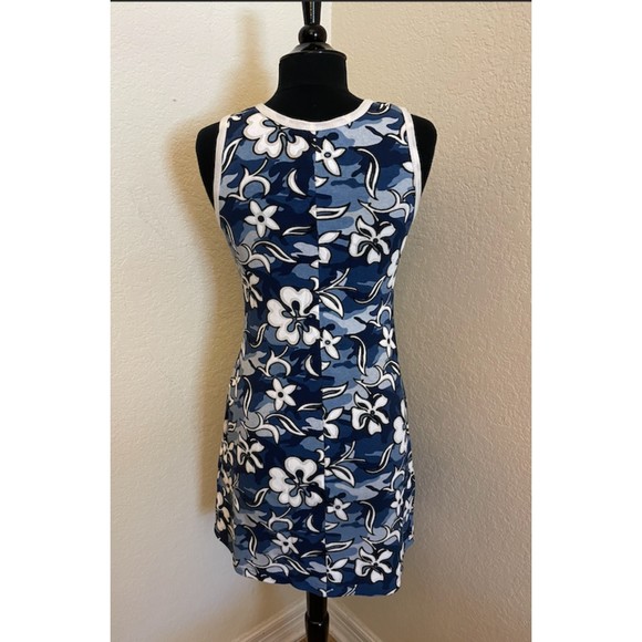 Chesley Vintage 90's/Y2K Hawaiian Print Sleeveless Cotton Dress - Sz L - Picture 4 of 15